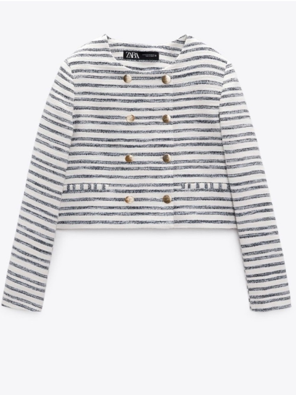 Zara limited edition buttoned cropped blazer you cannot miss/ not on sale